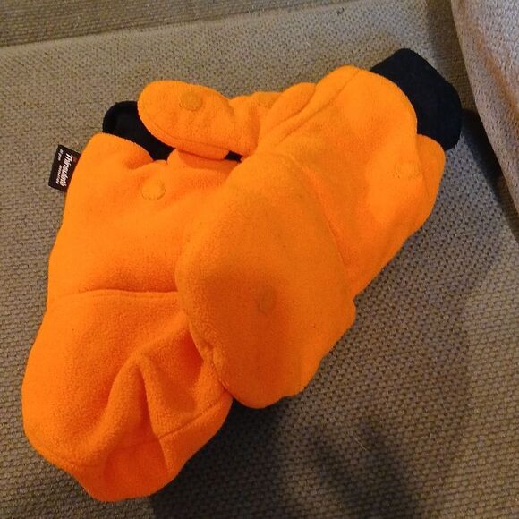 Remington Men's Safety Orange Fingerless Hunting Gloves - Picture 4 of 10